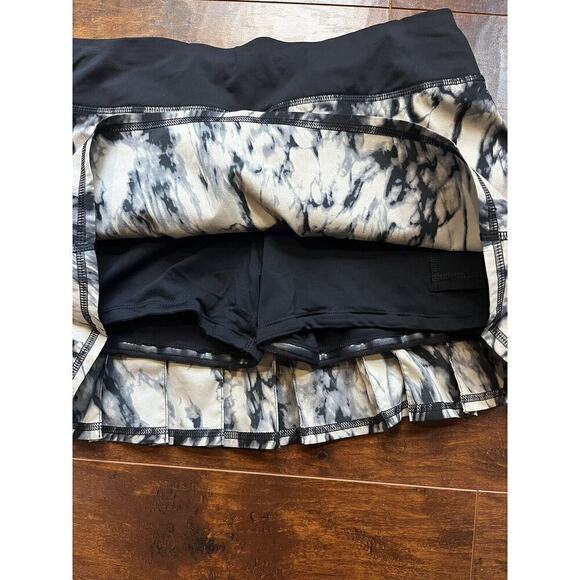 LULULEMON Rare Run Pace Setter Skirt Stretch Great Granite Black Mojave 4 - Picture 3 of 7